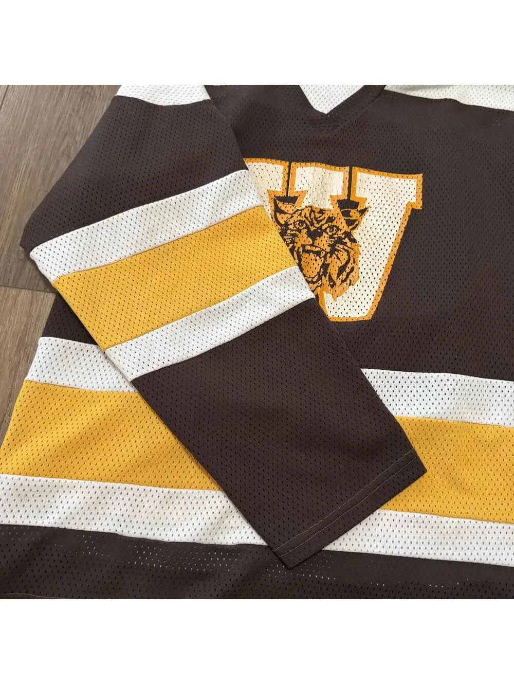 VTG 80s Darby Sportswear Wildcat Hockey Jersey M